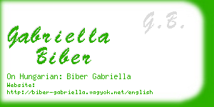 gabriella biber business card